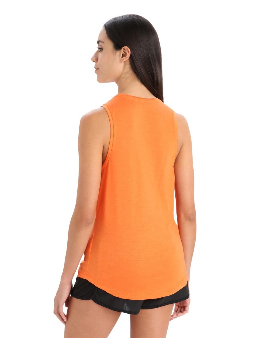 Women's Icebreaker Merino Sphere II Tank T Shirts Flash | CA 1377JPQJ